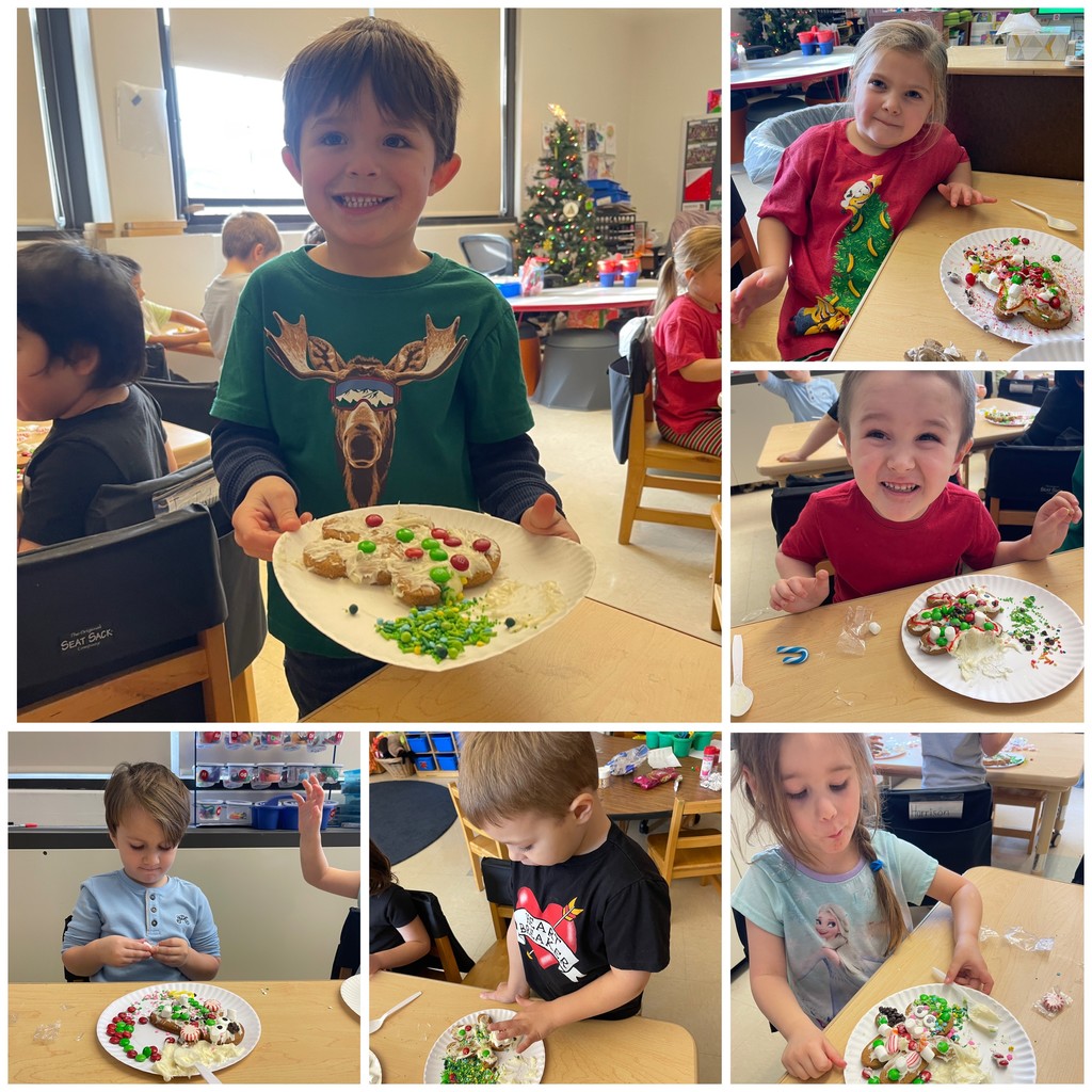 students working on gingerbread people