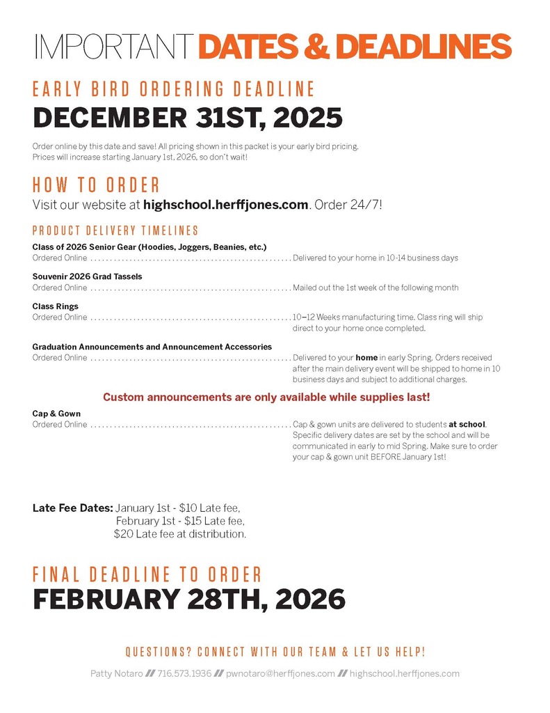 caps and gowns flyer