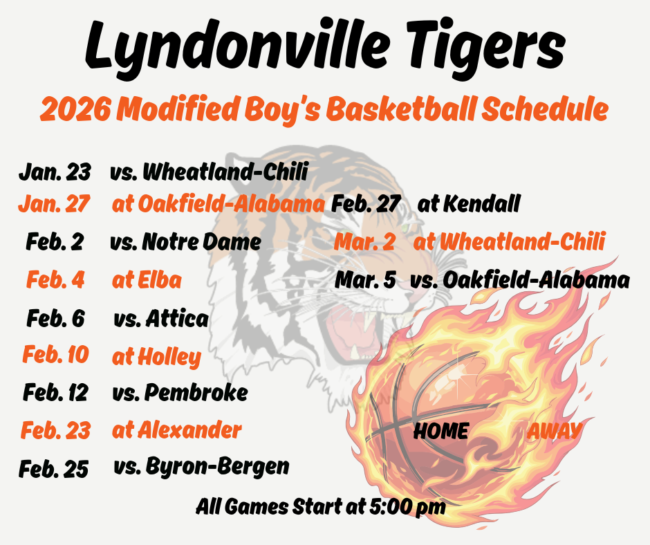 game schedule flyer