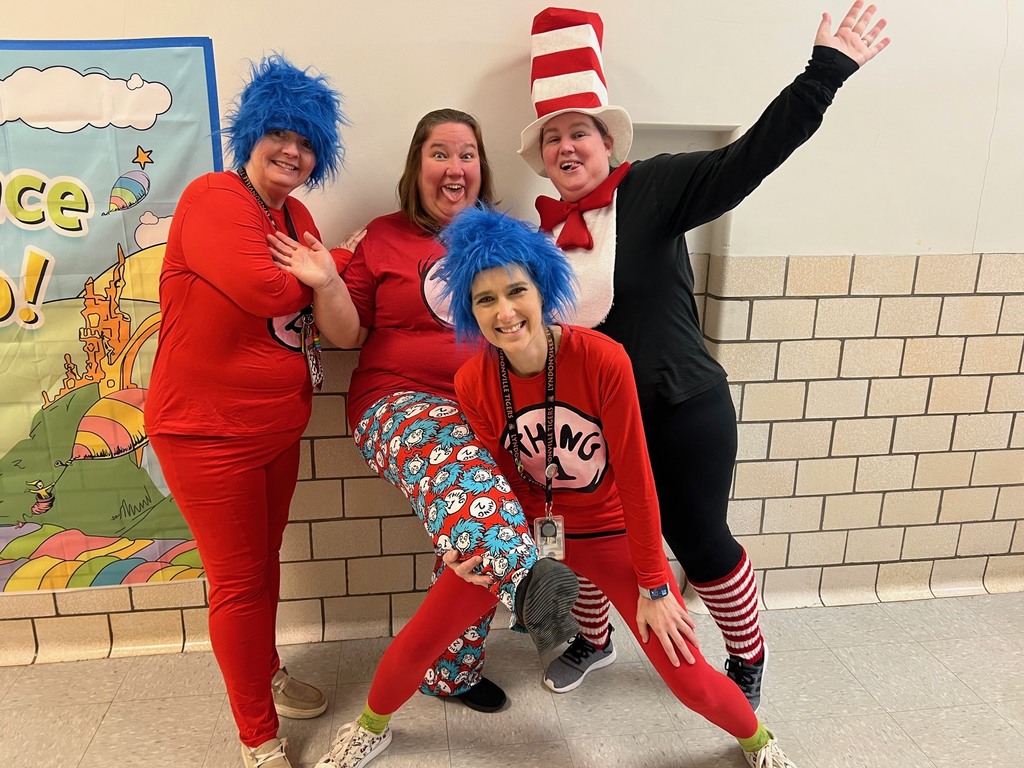 teachers dressed up as characters from dr seuss books