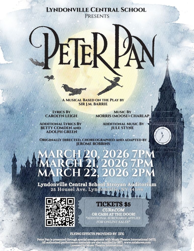 peter pan musical poster