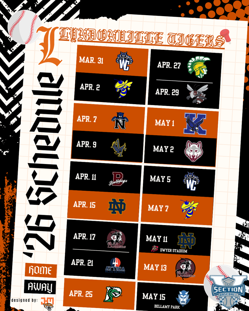 baseball spring schedule 