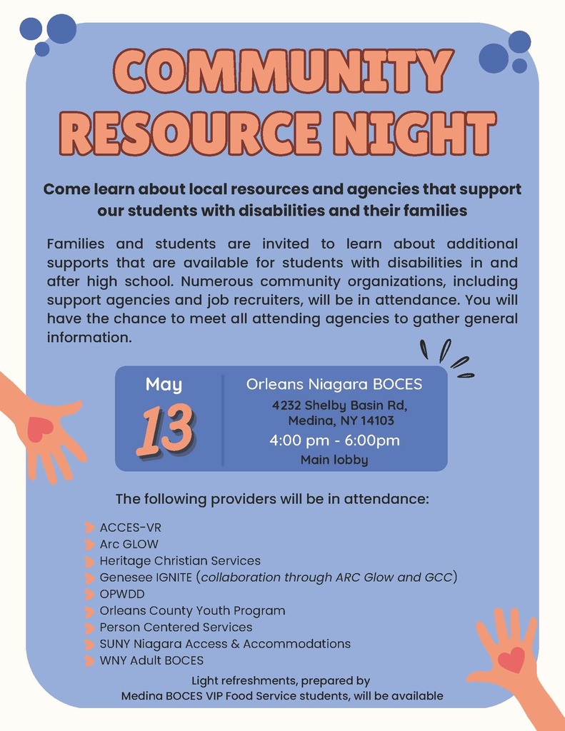 community resource night flyer page 1