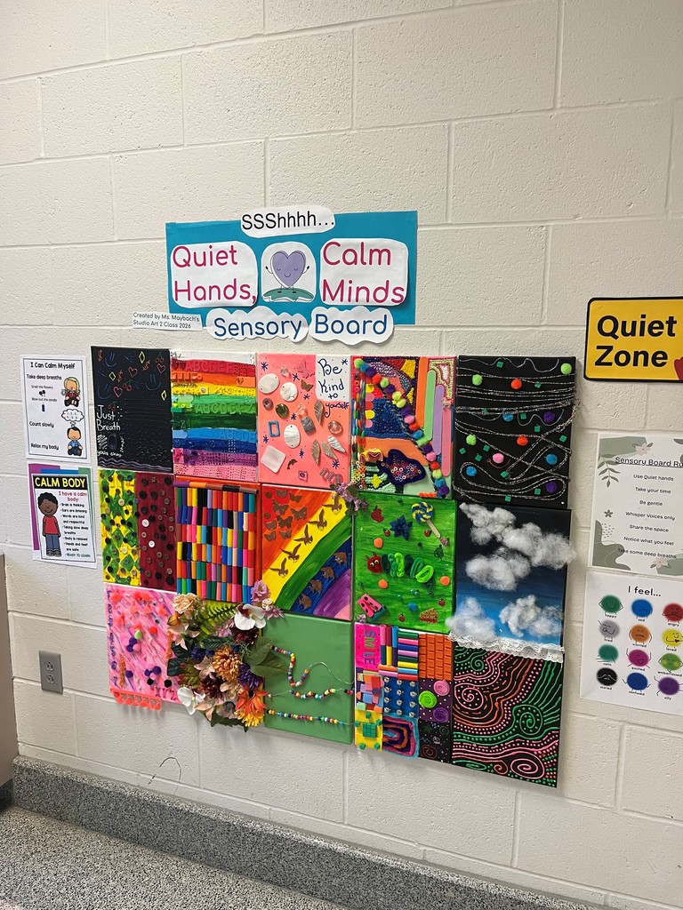 sensory board in hallway