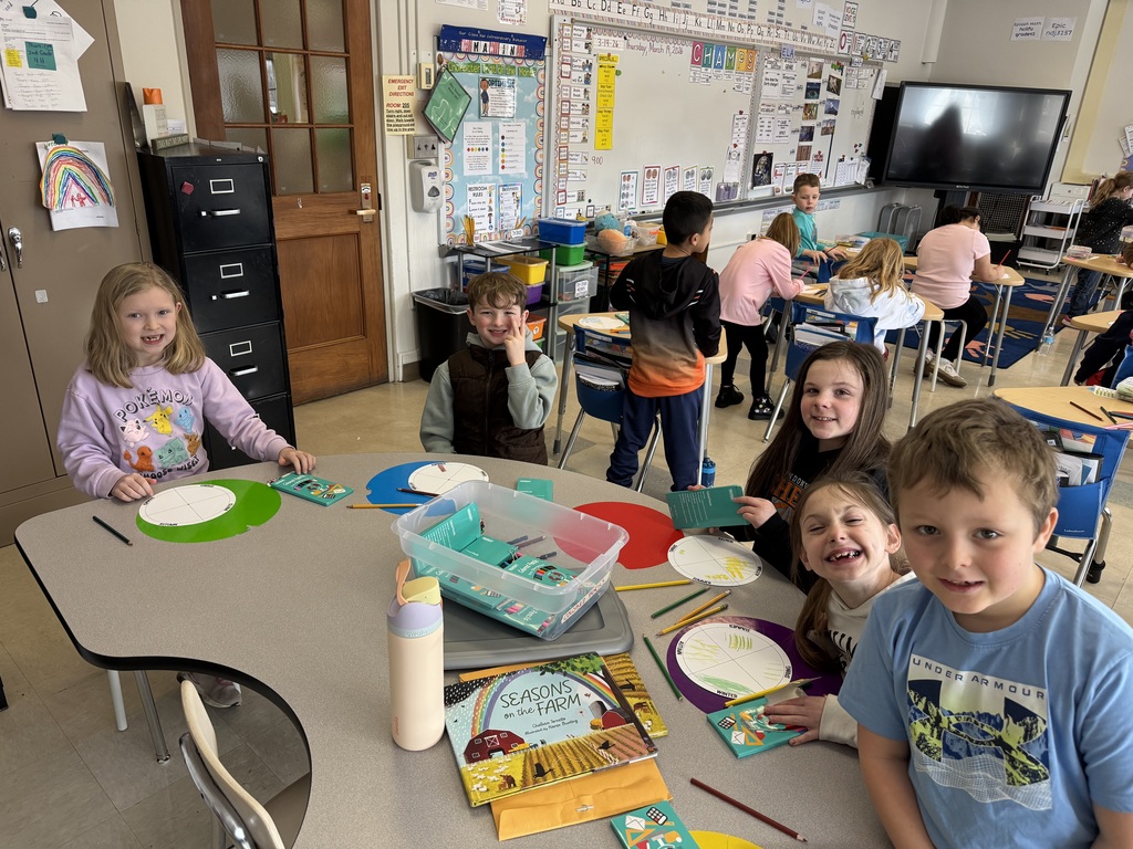 students working on project at desk