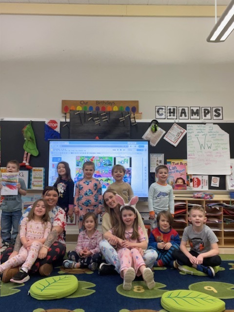 students playing together in classroom