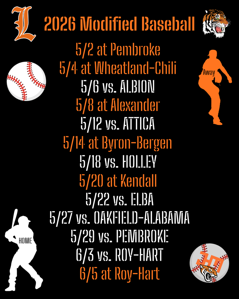 modified baseball schedule