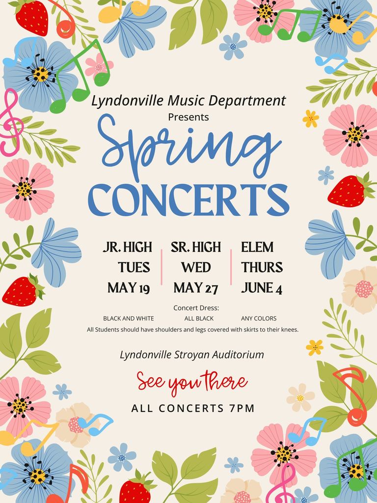 spring concert flyer