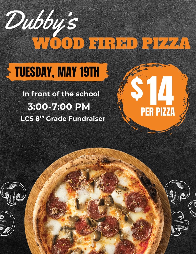 pizza fundraiser flyer