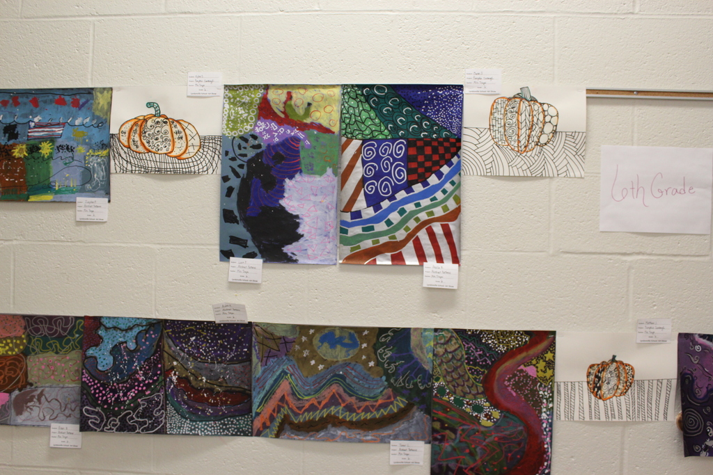 art hanging on wall