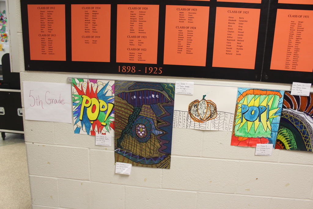art hanging on wall