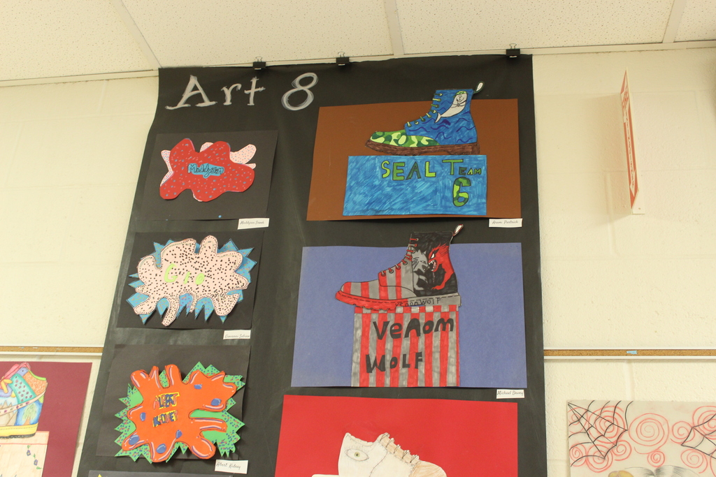art hanging on wall