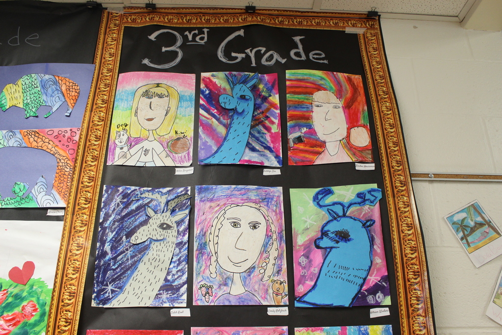 art hanging on wall