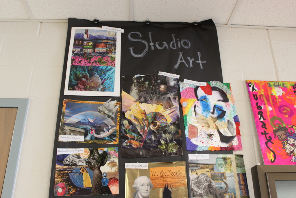 art hanging on wall