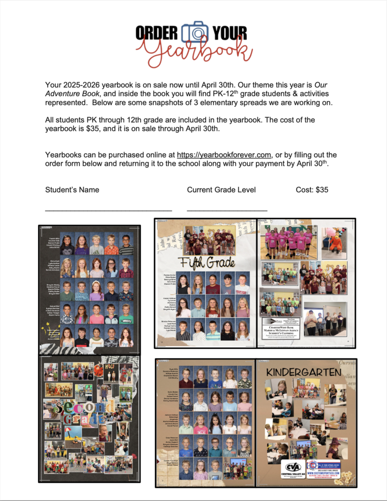 Yearbook Order Form