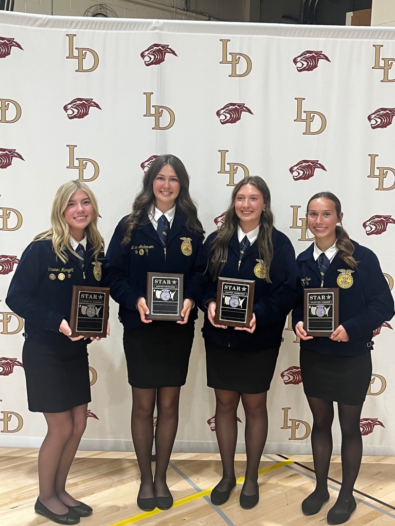 Star Placement Cameron M, Star Agriscience Linden A, Star Greenhand Ryanna B, Star Farmer Karsen O