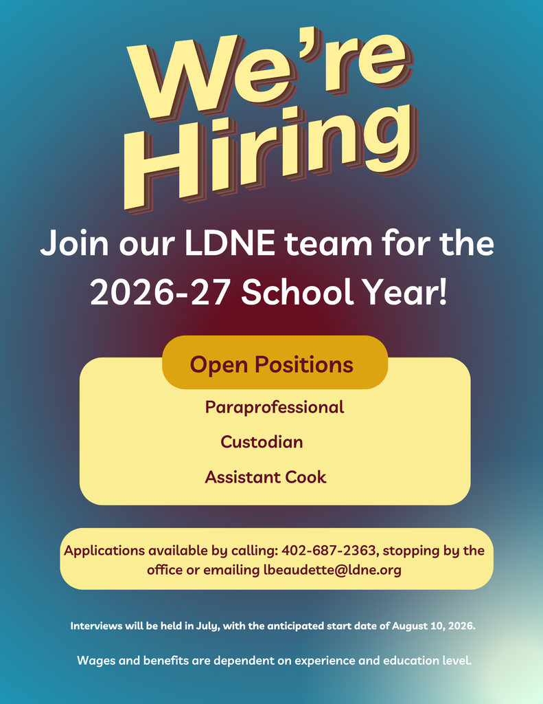 Now Hiring custodian, paras, and cook