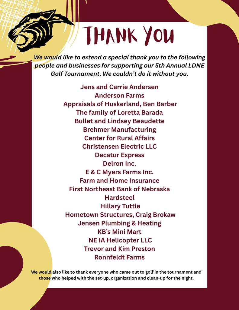 Thank you to the sponsors