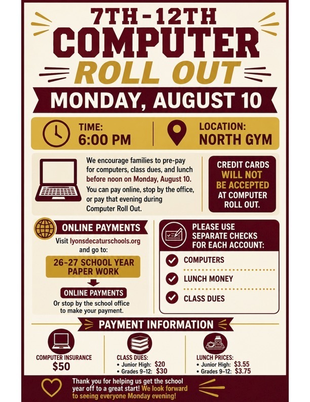 Computer Roll OUT