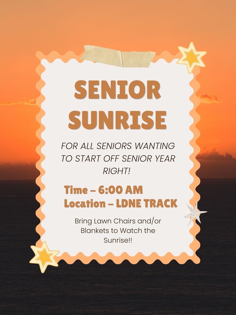 Senior Sunrise - August 13th