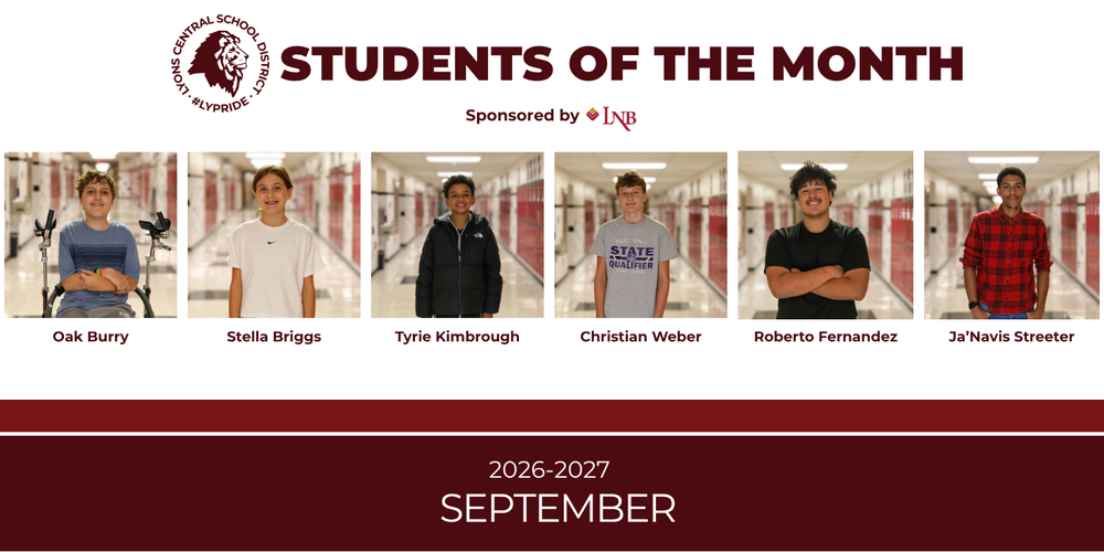 september student of the month banner