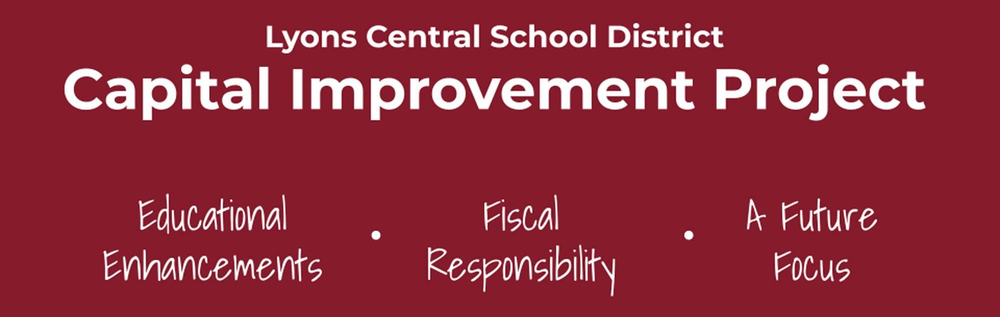 capital improvement project header: Educational enhancements fiscal responsibility a future focus
