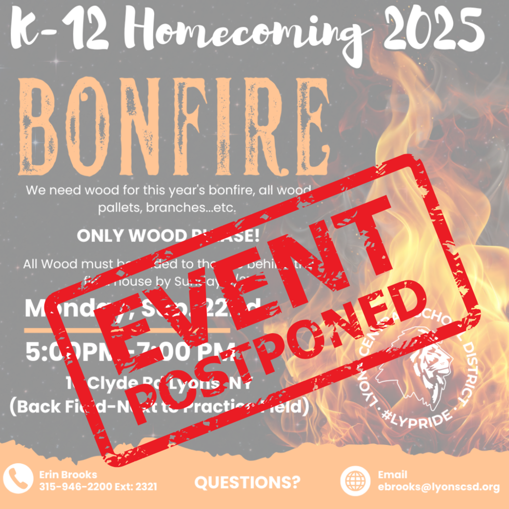 Bonfire postponed