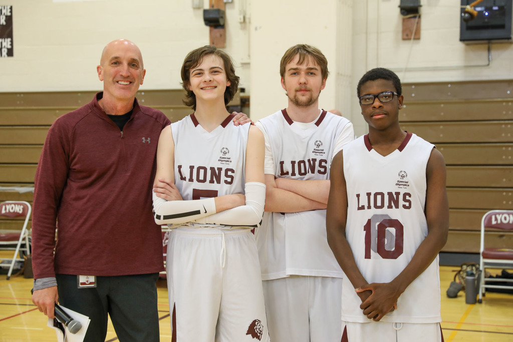 Lyons Unified Seniors with coach