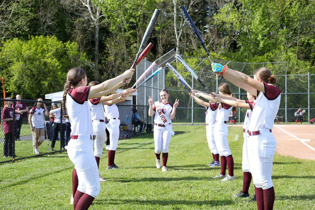 Kamryn at softball senior night