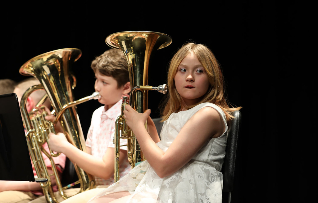 kids at band concert