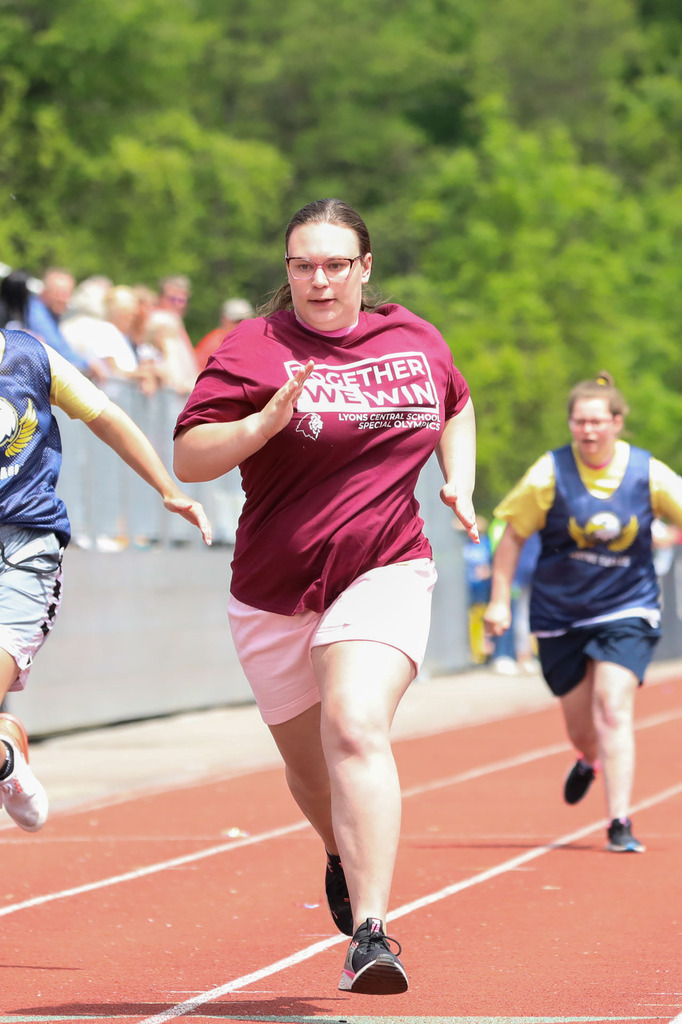 student running