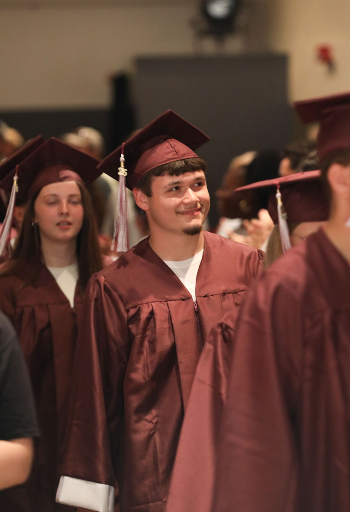 senior at ceremony
