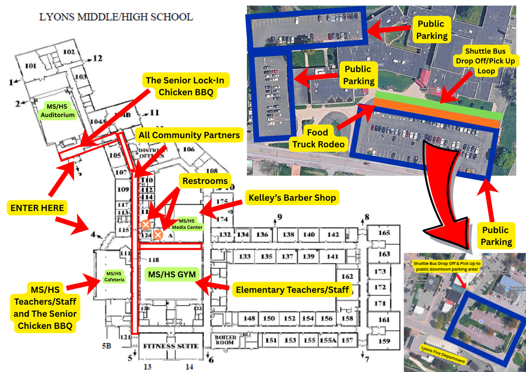 New map of inside back to school bash