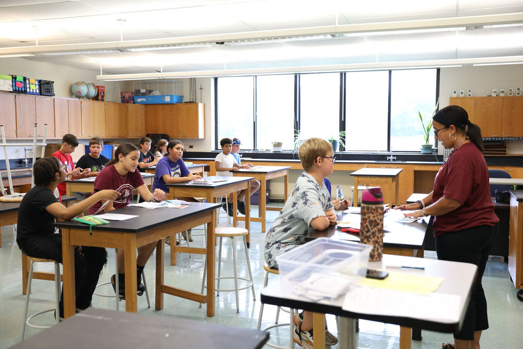 students in the classroom