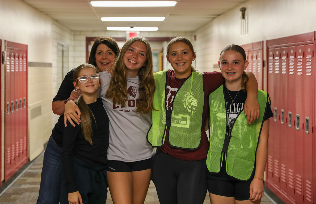 orientation leaders with teacher