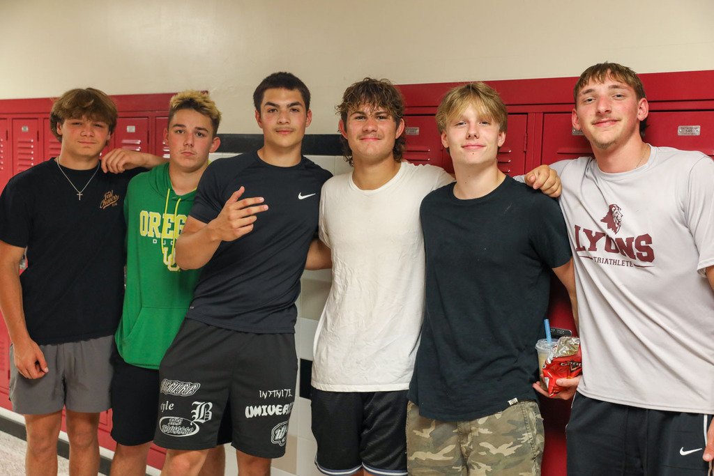 students in hallway