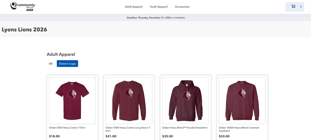 community store webpage