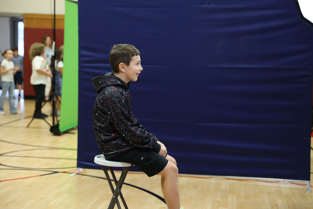 student at picture day
