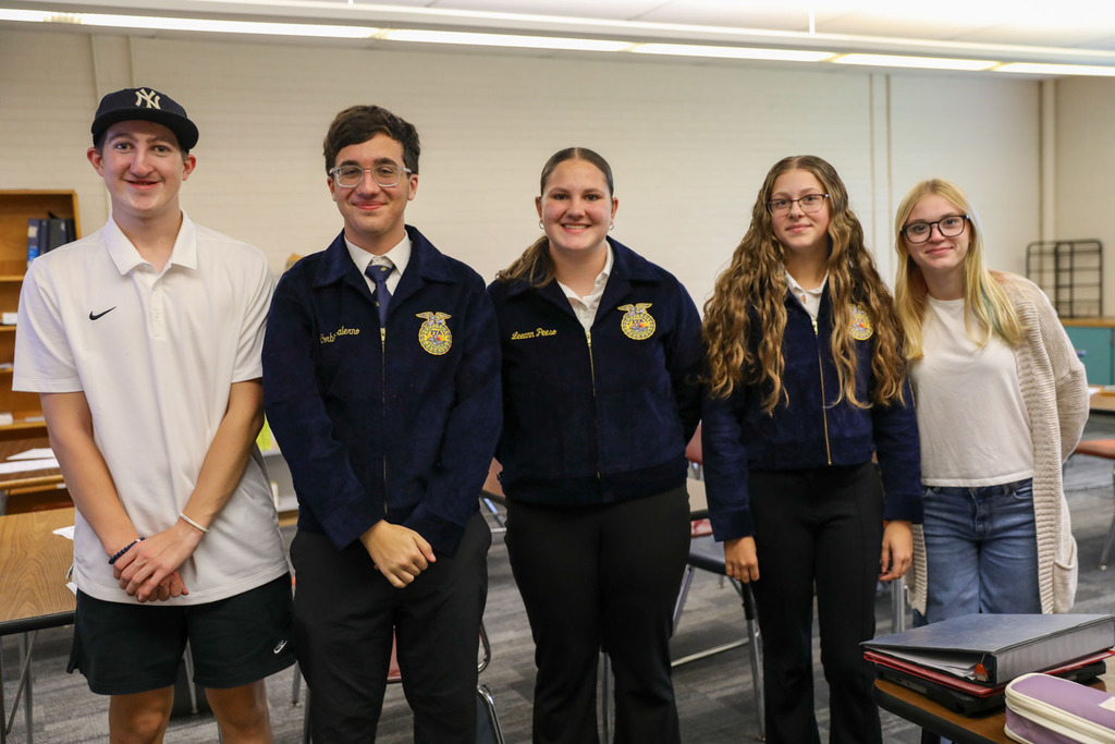 group of students dressed nice