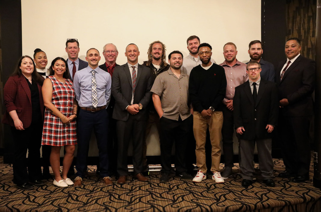 Group picture of the athletic hall of fame class of 2026