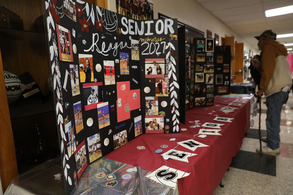 Senior display of volleyball seniors