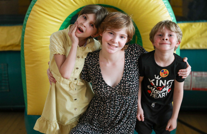 kid's at family engagement night
