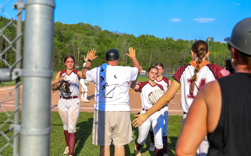 coach high fiving