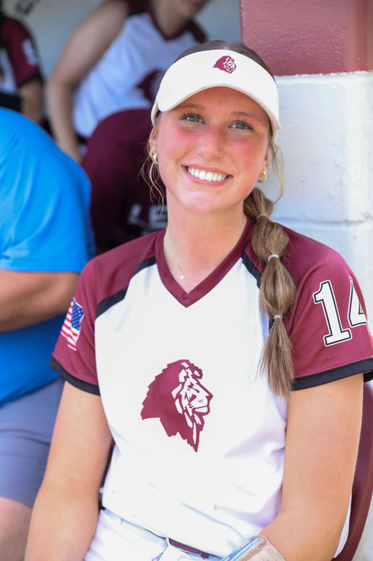 softball player posing