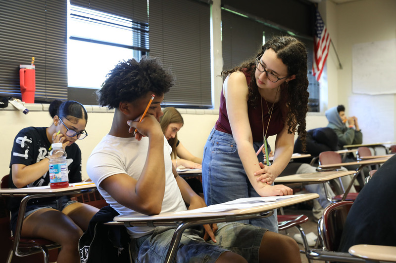 teacher and student