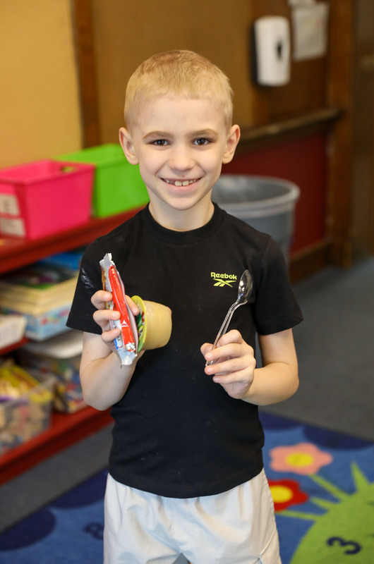 student in kindergarten