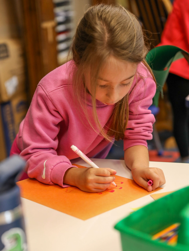 student working