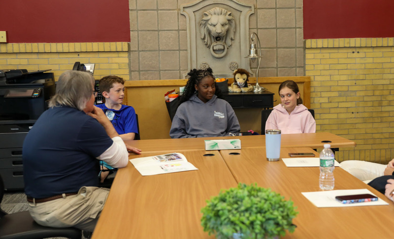 Students talking