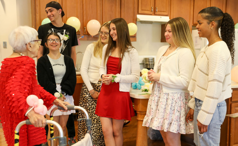 students with residents