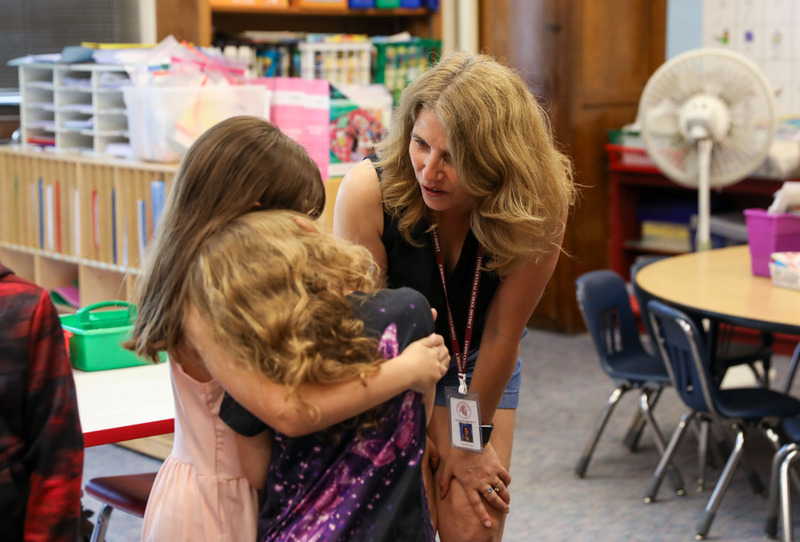 students embracing 